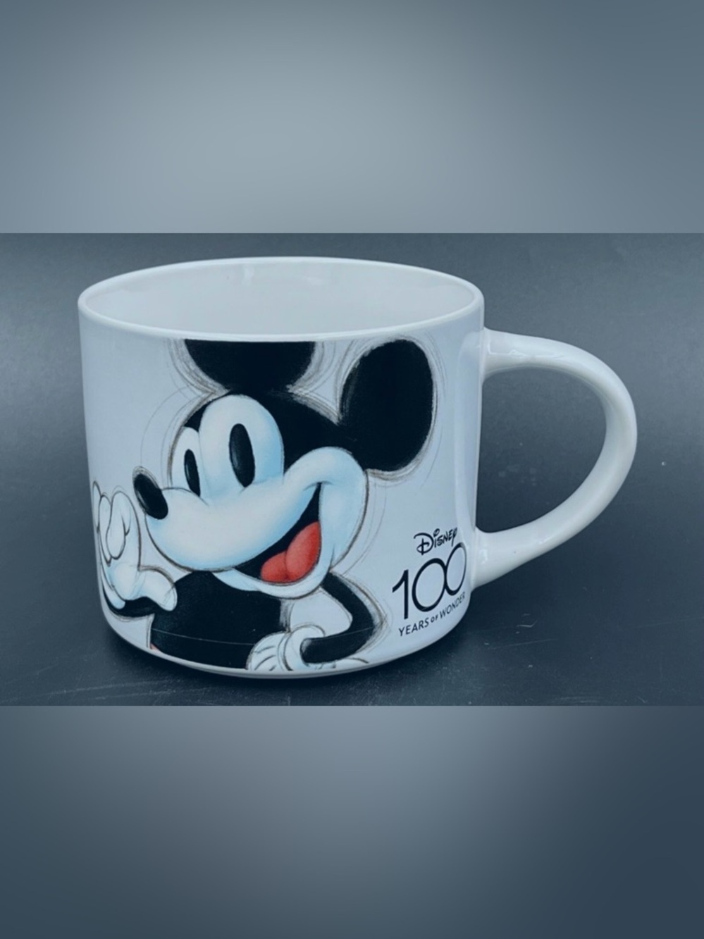 Disney Mickey Mouse White 100 anniversary and Black Ceramic Mug - Picture 3 of 6